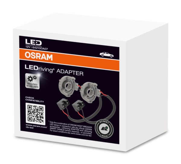 OSRAM LEDriving Montagehalterung Adapter DA07 für NIGHT BREAKER LED H7-LED (2er Faltschachtel)