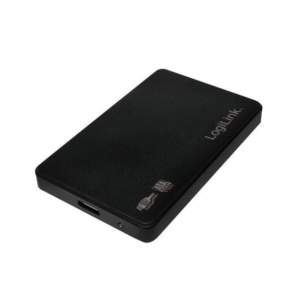LogiLink Festplattengehäuse 2,5" SATA USB 3.0 kunststoff schwarz (1er Faltschachtel)