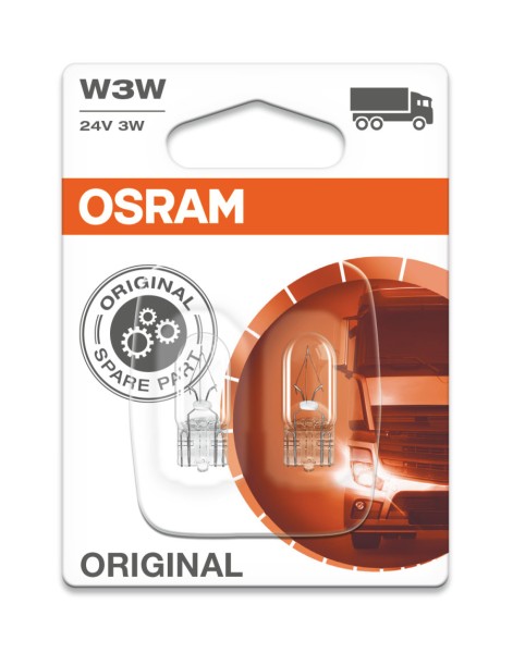 OSRAM ORIGINAL W3W W2,1x9,5d 24 V/3 W (2er Blister)