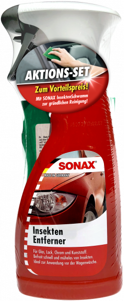 SONAX InsektenEntferner 500 ml + LackInsektenSchwamm AKTION