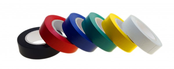 6x baytronic PVC Isolierband vers. Farben 15 mm x 10 m