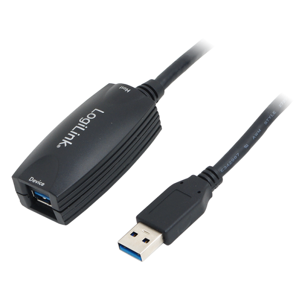 LogiLink USB Kabel 3.0 schwarz 5 m