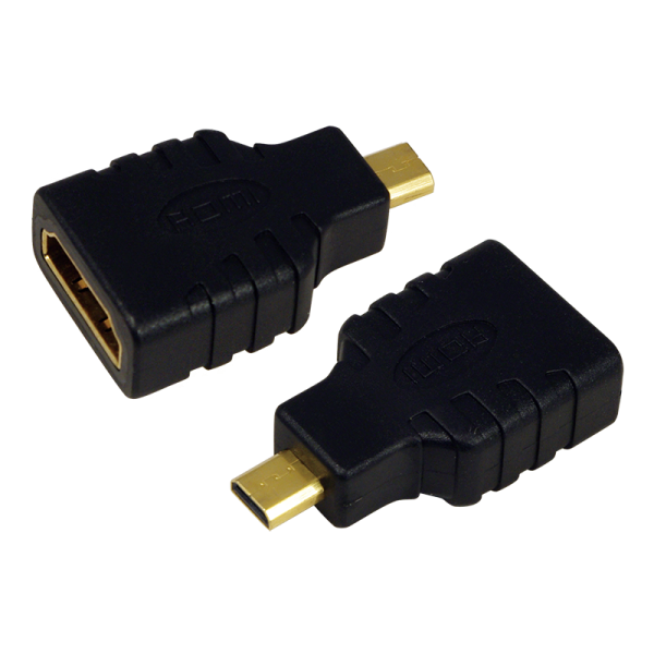 LogiLink Adapter HDMI auf Micro HDMI 4K 30 Hz schwarz (1er Softpack)