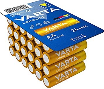 Varta Longlife Alkali Mangan Batterie LR6/AA Mignon 1,5 V (24 Stück)