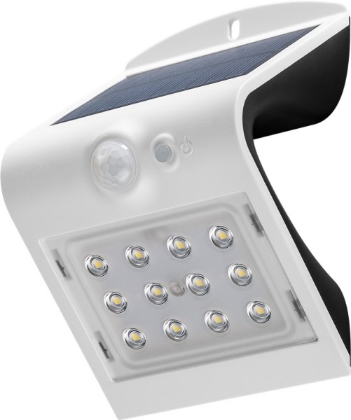 goobay LED Solar Wandleuchte mit Bewegungsmelder 1,5 W neutral/weiß