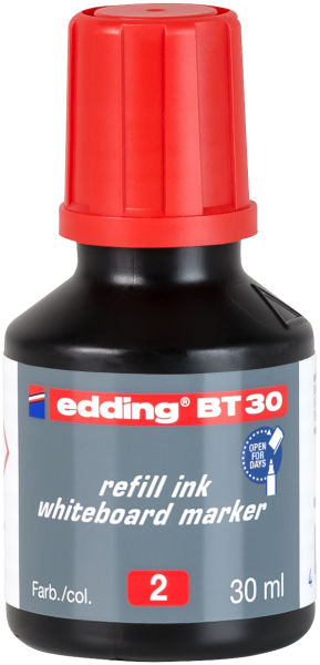 edding BT 30 Whiteboardmarker Nachfülltinte rot 30 ml