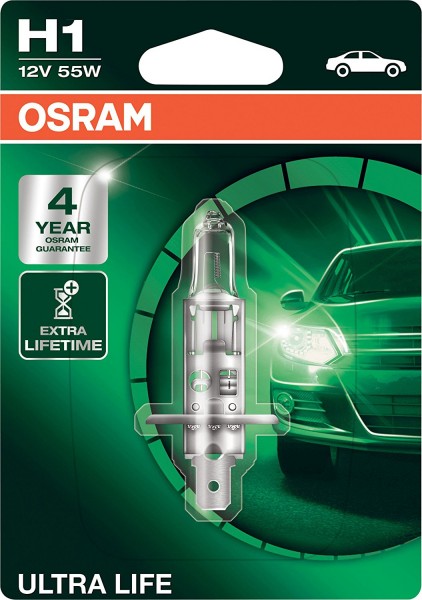 OSRAM ULTRA LIFE H1 P14.5s 12 V/55 W (1er Blister)