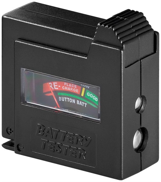 goobay Batterietester universal schwarz (1er Faltschachtel)