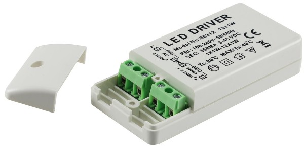 ChiliTec elektronischer LED-Trafo 3-45V 220-240V, Ausgang konstant Strom 350mA
