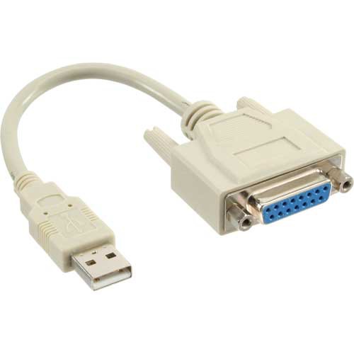InLine USB-Gameport Adapter USB Stecker A auf 15 pol. Buchse