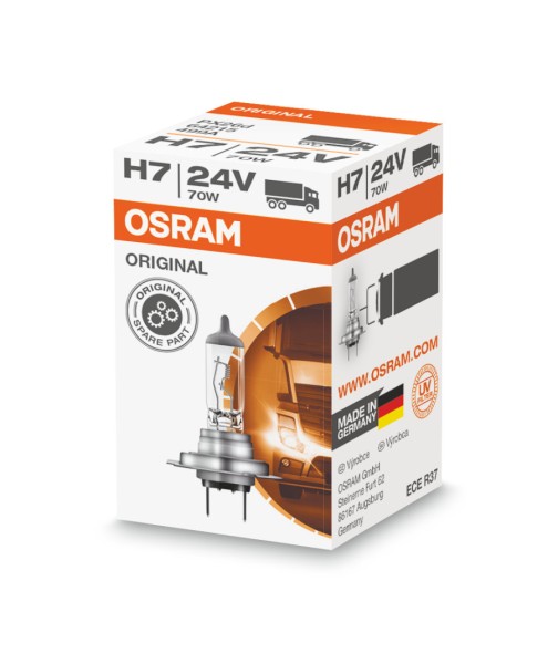 OSRAM ORIGINAL LINE H7 PK26d 24 V/70 W (1er Faltschachtel)