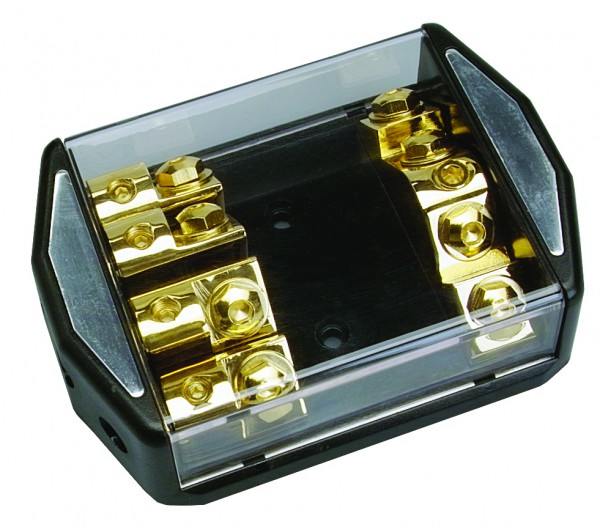 Sicherungsverteilerblock für 4 ANL-Sicherungen 1x 50mm² - 4x 25mm²