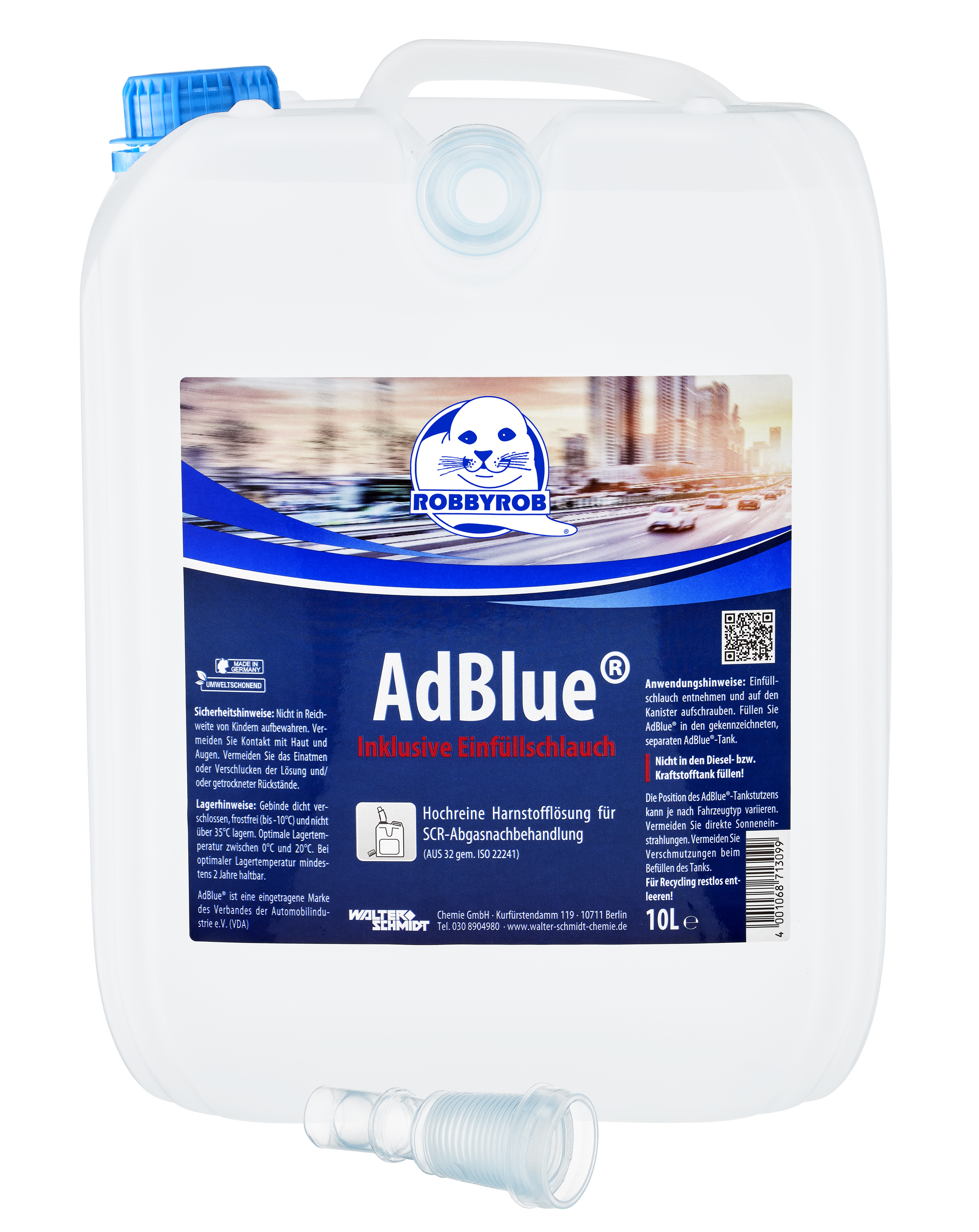 AdBlue 60 Stück 10 Liter Kanister mit Ausgießer