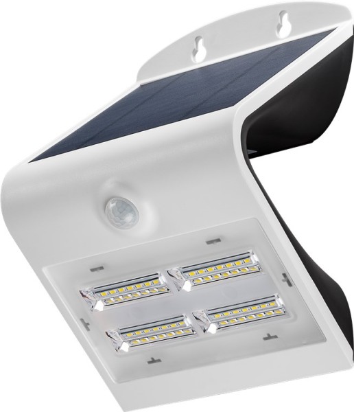 goobay LED Solar Wandleuchte mit Bewegungsmelder 3,2 W neutral/weiß