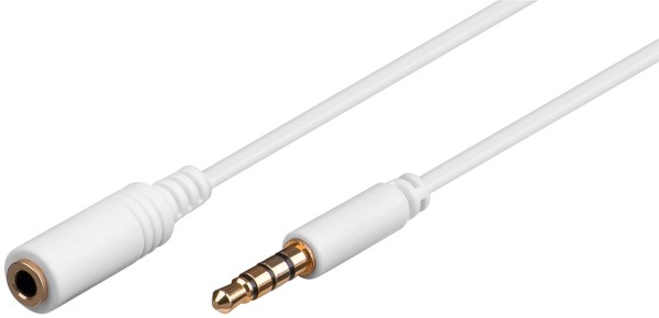 goobay Audio Verlängerungskabel für Apple iPhone/iPad/iPod weiß 1 m