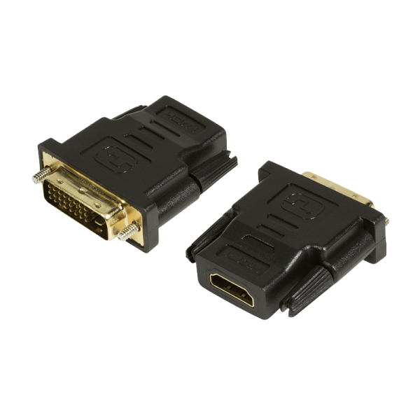 LogiLink Adapter HDMI auf DVI HDMI Buchse auf DVI D Stecker 1080p schwarz (1er Softpack)