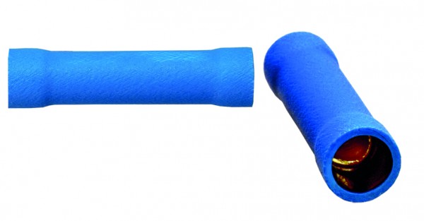 Sinuslive Kabelquetschverbinder vergoldet blau 2,5mm² - 4mm² 10 Stück