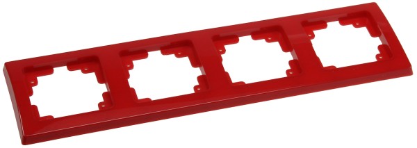 ChiliTec DELPHI 4-fach Rahmen rot