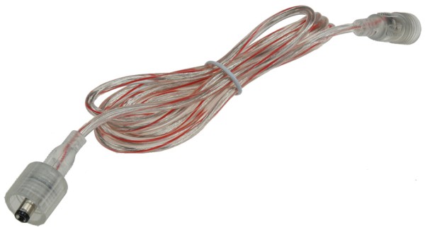ChiliTec Anschlusskabel für LED-Stripes IP44 Verlängerung 1,5m, Koax-Stecker/Kupplung