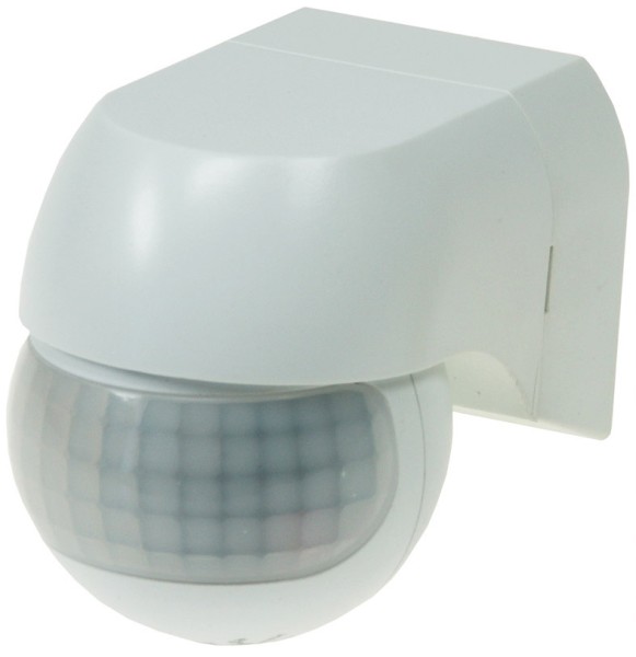 ChiliTec Aufputz Bewegungsmelder CBM-Slim 180° LED geeignet, IP44, 1-800W, weiß
