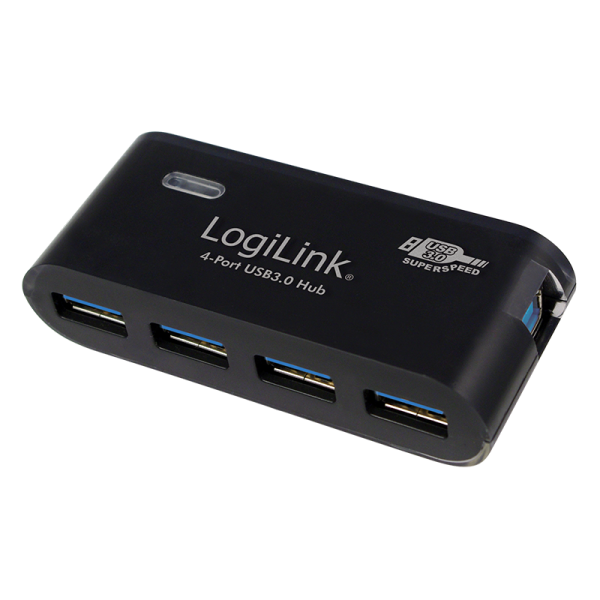 LogiLink USB 3.0 Hub 4 Port schwarz (1er faltschachtel)