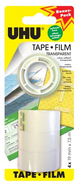 UHU Klebe- Film Transparent 3+1