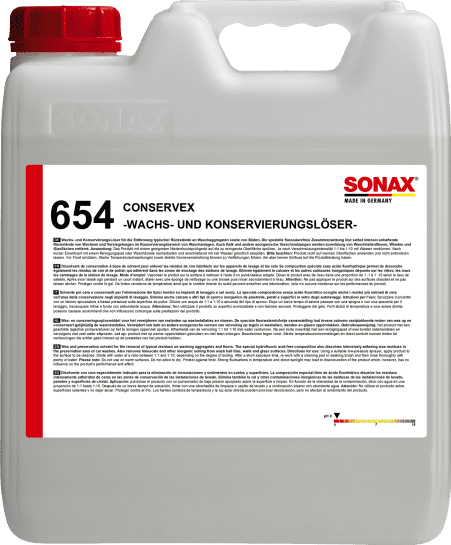 SONAX PROFESSIONAL ConservEx -Wachs- und KonservierungsLöser 10 L