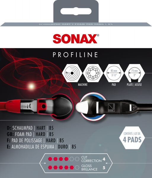 SONAX SchaumPad hart 85 (4er Pack)