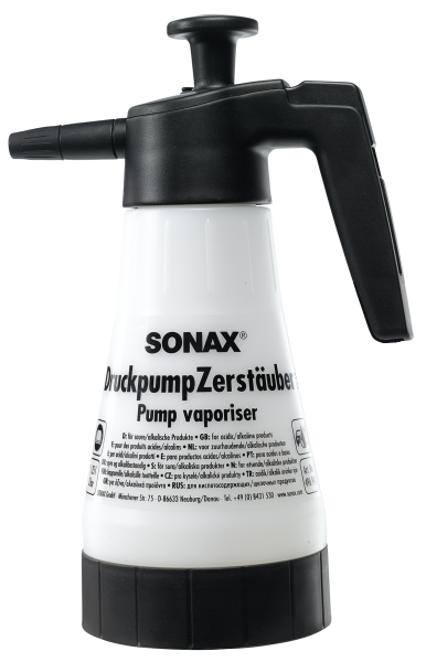 SONAX DruckpumpZerstäuber für saure/alkalische Produkte 1,25 L