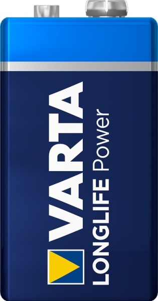 Varta Longlife Power Alkali Mangan Blockbatterie 6LR61/6LP3146 9V (Bulk)