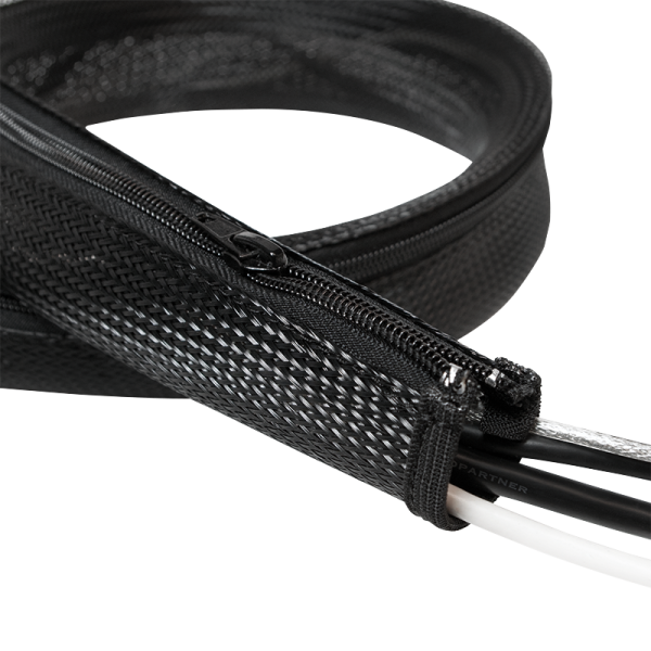 LogiLink Flexibler Kabelschutz mit Reißverschluss 50 x 35 x 1000 mm