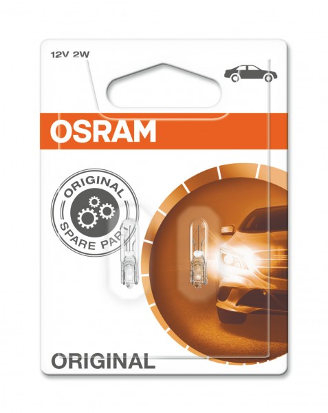 OSRAM ORIGINAL W2x4.6d 12 V/2 W (2er Blister)