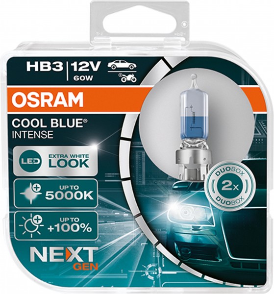 OSRAM COOL BLUE INTENSE NextGen. HB3 P20d 12V/60W (2er Box)