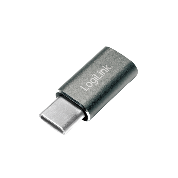 LogiLink USB C Adapter auf Micro USB Buchse silber (1er Softpack)