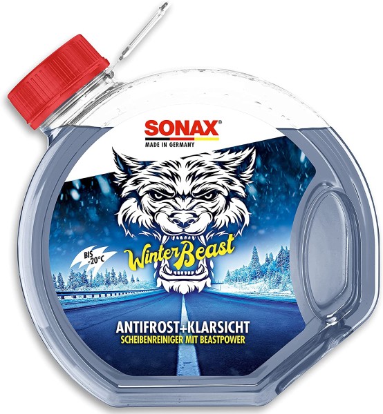 SONAX WinterBeast AntiFrost + KlarSicht Rundflasche -20°C 3 L