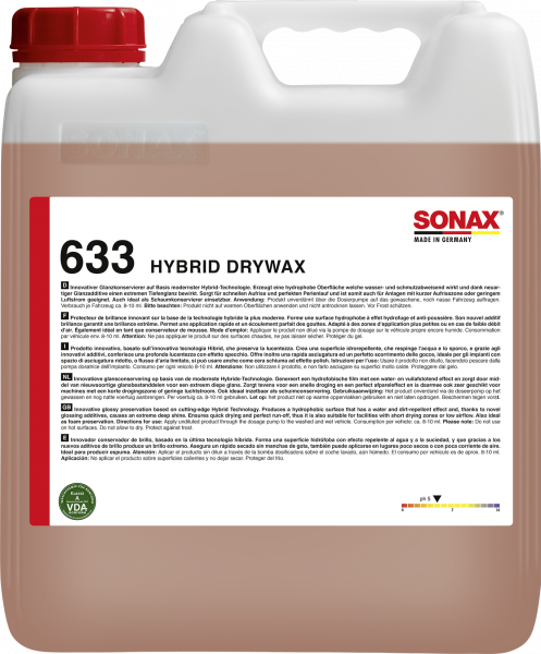 SONAX Hybrid DryWax 10 L