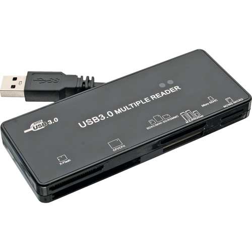 InLine® Card Reader USB 2.0, All in 1, Pocketversion, schwarz