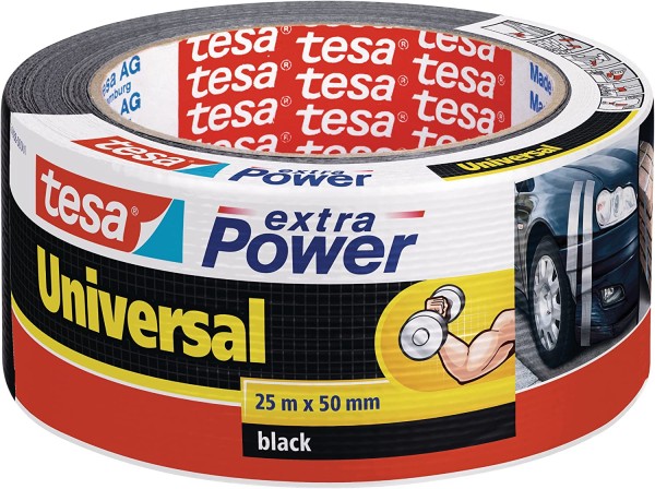 tesa Reparaturband extra Power Universal schwarz 25 m x 50 mm