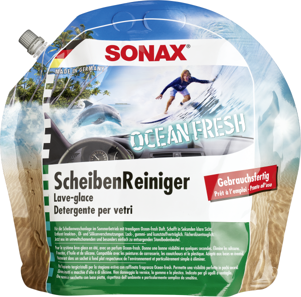SONAX ScheibenReiniger gebrauchsfertig Ocean-fresh 3 L