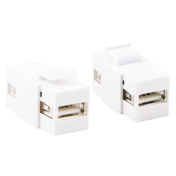 LogiLink USB 2.0 Keystone Verbindert weiß (Bulk)