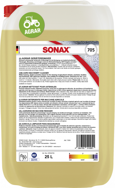 SONAX AGRAR GeräteReiniger 25 L
