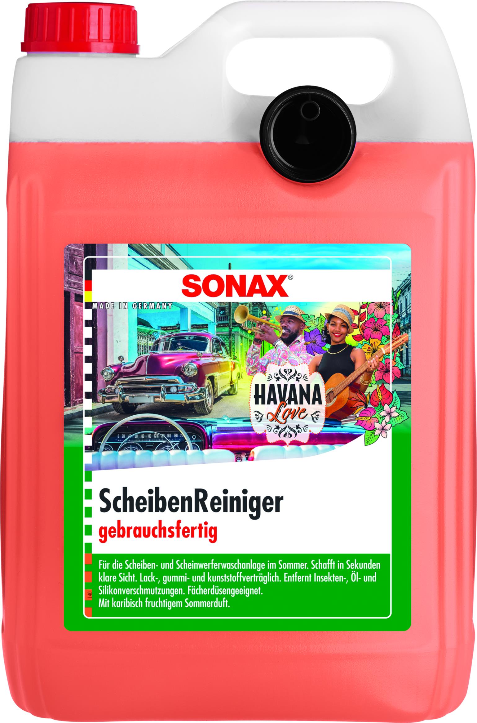 SONAX ScheibenReiniger gebrauchsfertig Havana Love 5 L, Scheibenwaschanlage, Reinigung & Pflege, Rund ums Fahrzeug