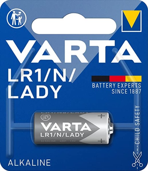 Varta Professional Electronics Alkali Batterie LR/N Lady 1,5 V (1er Blister)