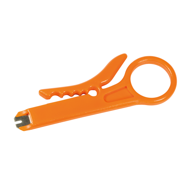 LogiLink LSA Anlegewerkzeug mit Abisolierfunktion Kunststoff orange (Bulk)