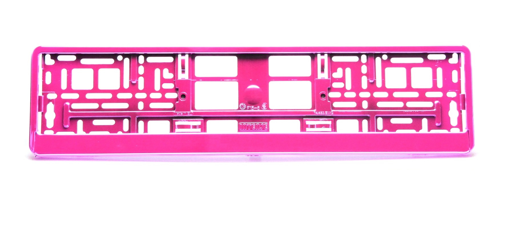 UTAL INTENSE Kennzeichenhalter Metallisiert Pink, Kennzeichenhalter, Rund  ums Fahrzeug