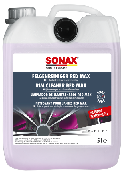 SONAX FelgenReiniger Red Max 5 L