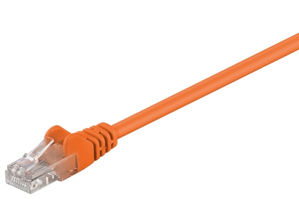 goobay Netzwerkkabel Cat 5 U/UTP orange 0,5 m