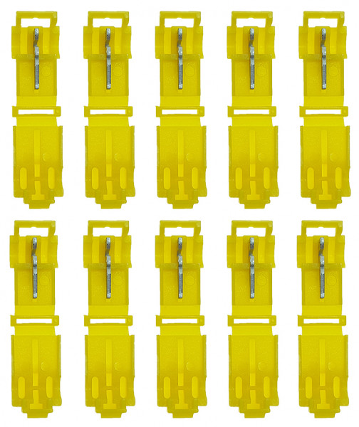 baytronic 10x T-Schnellverbinder gelb