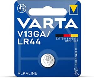 Varta Professional Electronics Knopfzelle Alkali Mangan Baterrie V13GA/LR44 1,5 V (1er Blister)