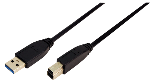LogiLink USB 3.0 Kabel Anschluss A auf B 2 x Stecker 100 m